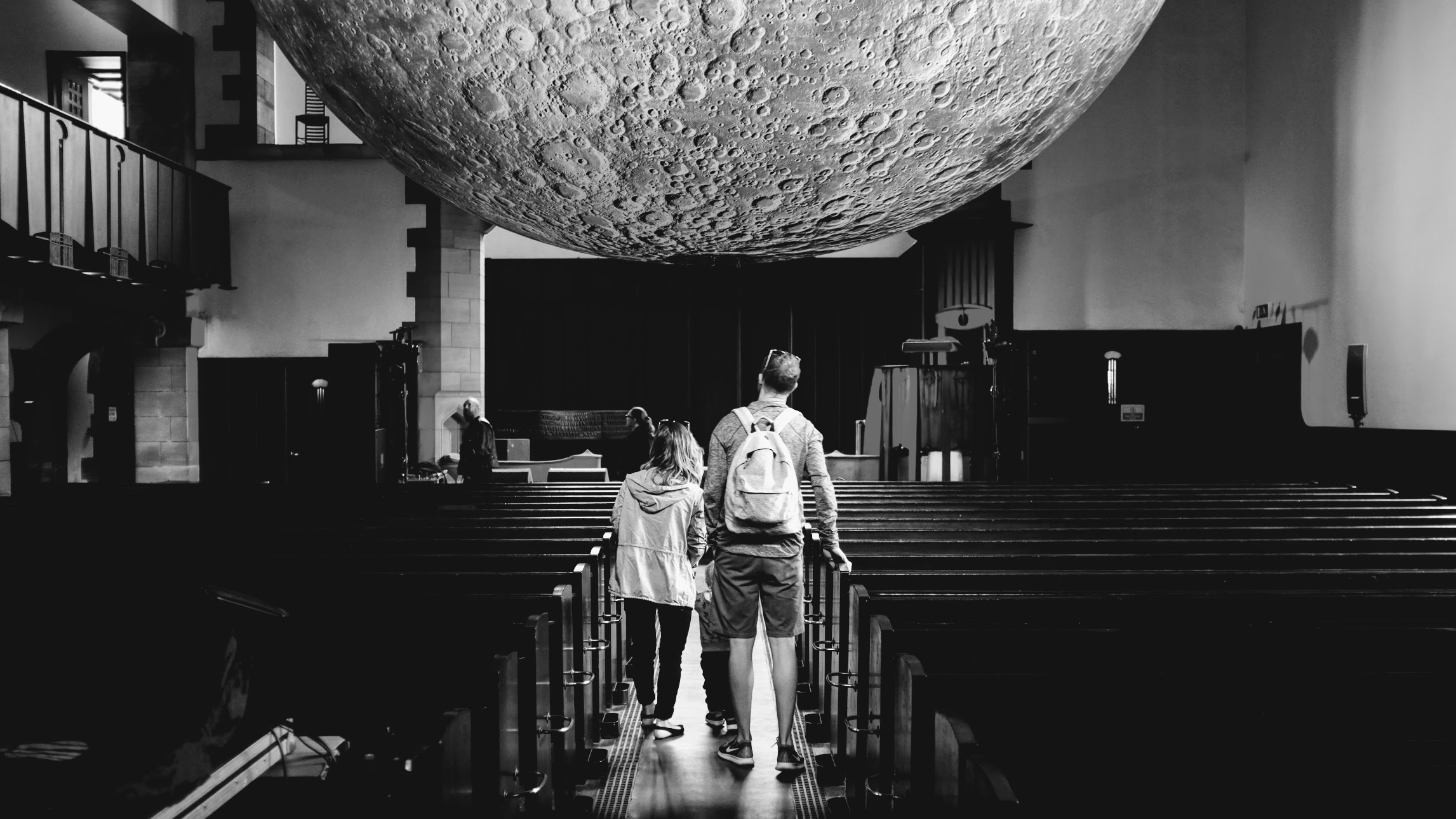 Walking under the Moon